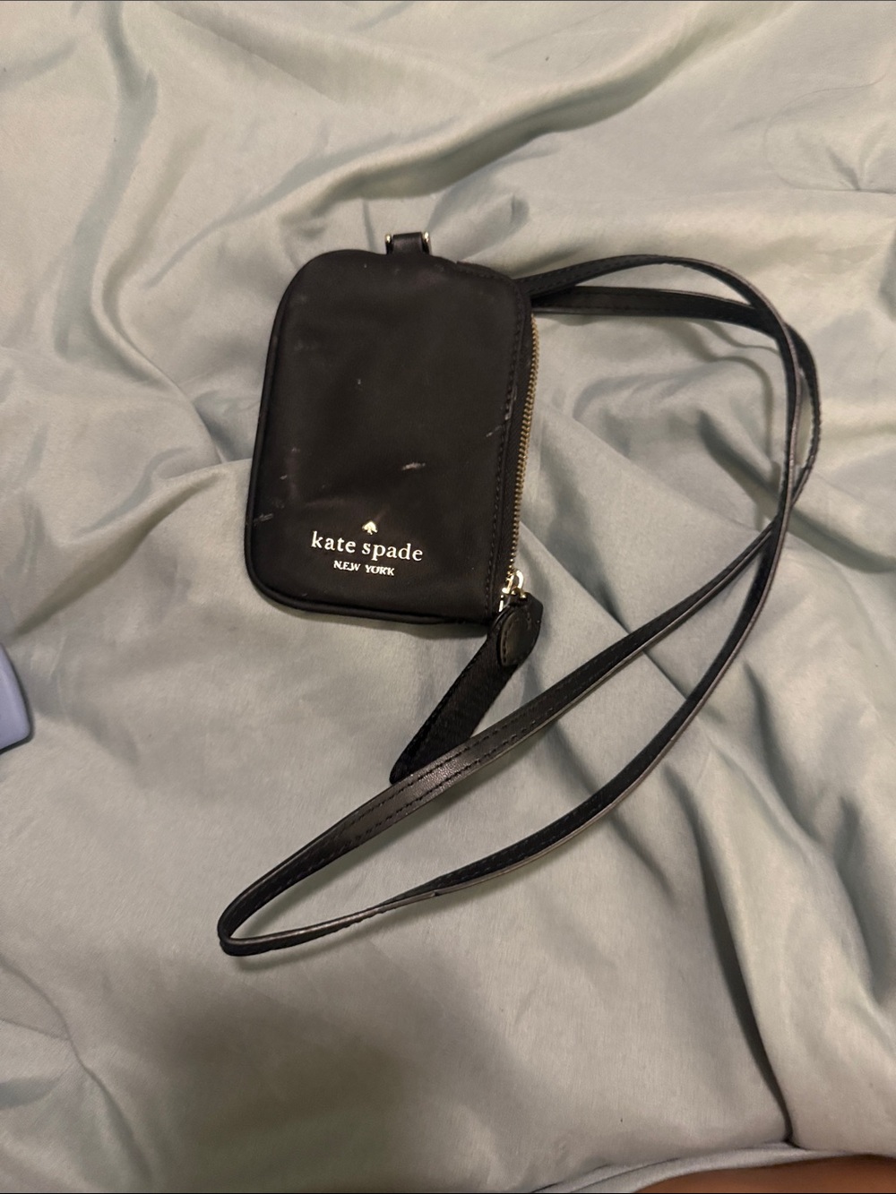 kate spade Black Nylon Lanyard